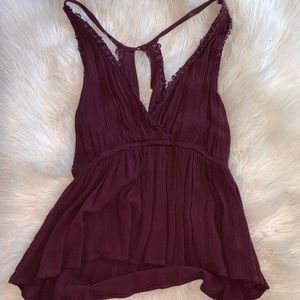 Maroon tank top
